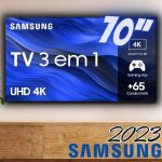 Smart TV Crystal 70″ 4K UHD Samsung CU7700 na Amazon