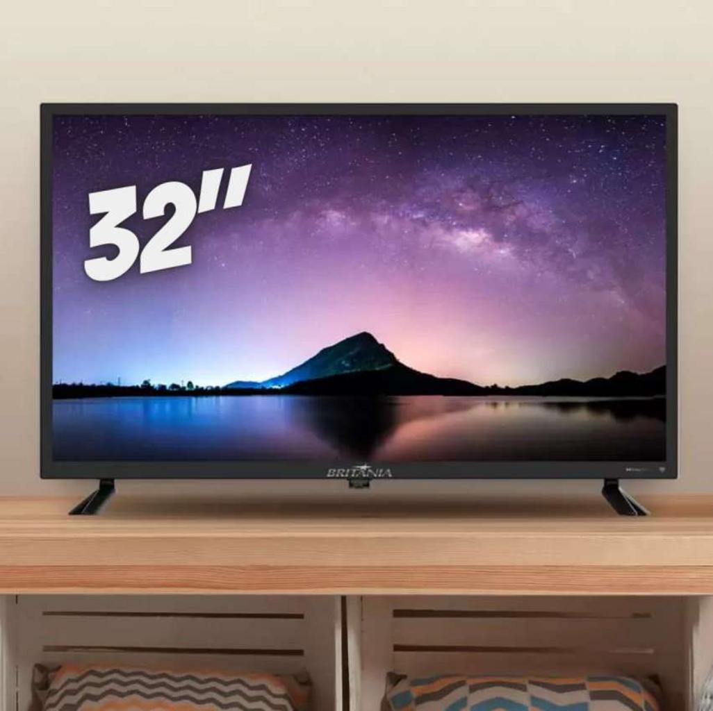 Smart TV D Led 32″ Britania BTV32D10N5SKH HD (1366×768) WiFi Integrado Preta com Conversor Digital Integrado na Carrefour