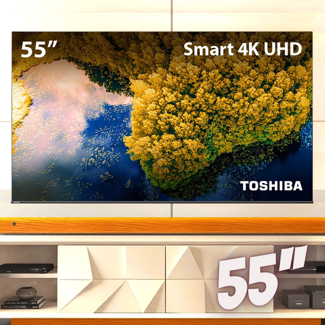 Smart TV DLED 55” 4K Toshiba 55C350LS VIDAA 3 HDMI 2 USB Wi-Fi – TB011M na Carrefour