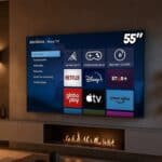 Smart TV DLED 55″ Ultra HD Britânia 4K BTV55G7PR2CGB Roku TV com HDMI, USB, Wi-Fi, Dolby Audio e Processador Quad-Core na Casas Bahia