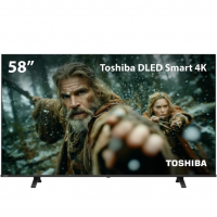 Smart TV DLED 58" 4K Toshiba 58C350NS VIDAA 3 HDMI 2 USB Wi-Fi na Amazon