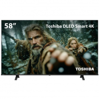 Smart TV DLED 58" 4K Toshiba 58C350NS VIDAA 3 HDMI 2 USB Wi-Fi na Amazon