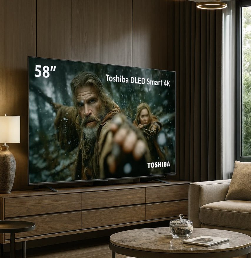 Smart TV DLED 58″ 4K Toshiba 58C350NS VIDAA 3 HDMI 2 USB Wi-Fi na Amazon