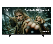 Smart TV DLED 58″ 4K Toshiba 58C350NS VIDAA 3 HDMI 2 USB Wi-Fi na Amazon