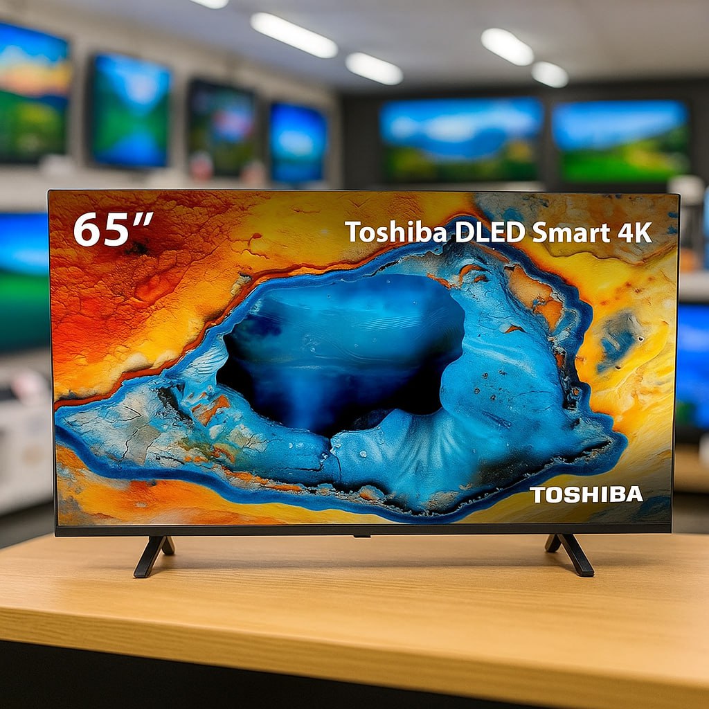 Smart TV DLED 65″ 4K Toshiba 65C350NS VIDAA 4 HDMI 2 USB Wi-Fi – TB032M na Amazon