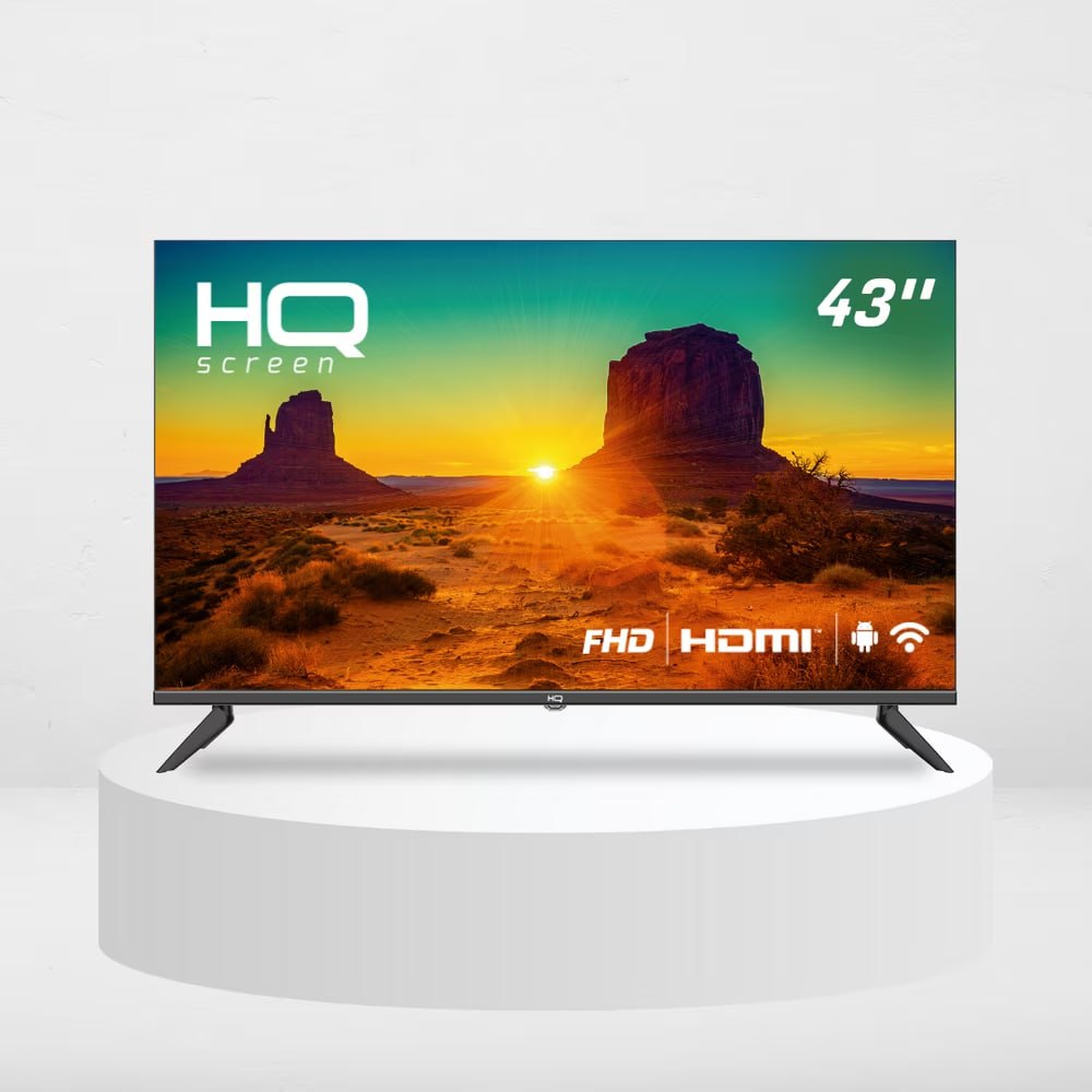 Smart TV HQ 43″ Full HD HDR tela sem bordas Android 11 design Slim Processador Quad Core Espelhamento de tela HQSTV43N na Casas Bahia