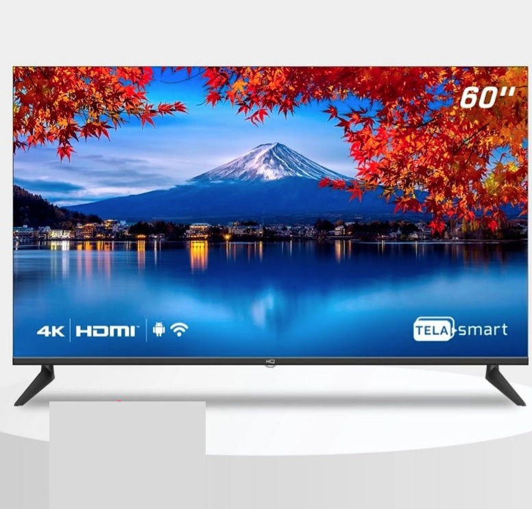 Smart TV hq 60 uhd 4K, hdr Android 11, Sistema Ultrasound, Design Slim, Processador Quad Core, Espelhamento de tela, HQSTV60NK na Americanas