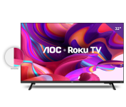 Smart TV LED 32″ HD AOC 32S5135/78G – Design sem bordas, Wifi, Conversor Digital, USB, HDMI na Amazon