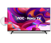 Smart TV LED 32″ HD AOC 32S5135/78G – Design sem bordas, Wifi, Conversor Digital, USB, HDMI na Amazon