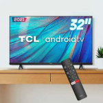 Smart TV LED 32″ HD TCL 32S615 – Android TV, Wifi, USB na Amazon
