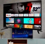 Smart TV LED 32″ HQ HD 2 HDMI 2 USB WI-FI Android 11 Design Slim KDE32GR315LN na Magazine Luiza