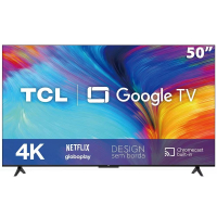 Smart TV LED 50" 4K TCL 50P635 HDR, Wifi Dual Band, Bluetooth, Google Assistant E Borda Fina na Casas Bahia