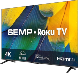 Smart TV LED 50″ 4K UHD Semp RK8600 – Roku, Alexa, Wifi na Amazon