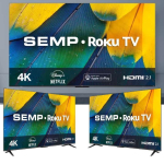 Smart TV LED 50″ 4K UHD Semp RK8600 – Roku, Alexa, Wifi na Amazon