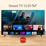 Smart TV LED 50″ 4K UHD TCL 50P635 – Google TV, Wifi, HDMI , PRETO na Amazon
