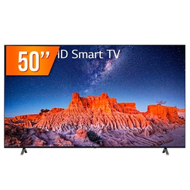 Smart TV LED 50" Ultra HD 4K LG ThinQ AI 3 HDMI 2 USB Wi-Fi Bluetooth - 50UQ801C0SB.BWZ na Mega Mamute