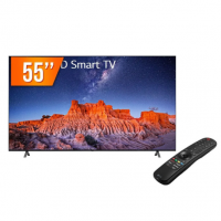 Smart TV LED 55" Ultra HD 4K LG WI-FI Bluetooth HDR Thinq AI - 55UQ801C0SB - Marketplace na Compra Certa