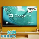 Smart TV LED 55″ Ultra HD 4K Philips 55PUG7019 com Google TV, Comando de Voz, Wi-Fi, Entradas HDMI e USB na Casas Bahia