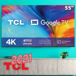 Smart TV LED 55′ 4K UHD TCL 55P635 – Google TV, Wifi, PRETO na Amazon