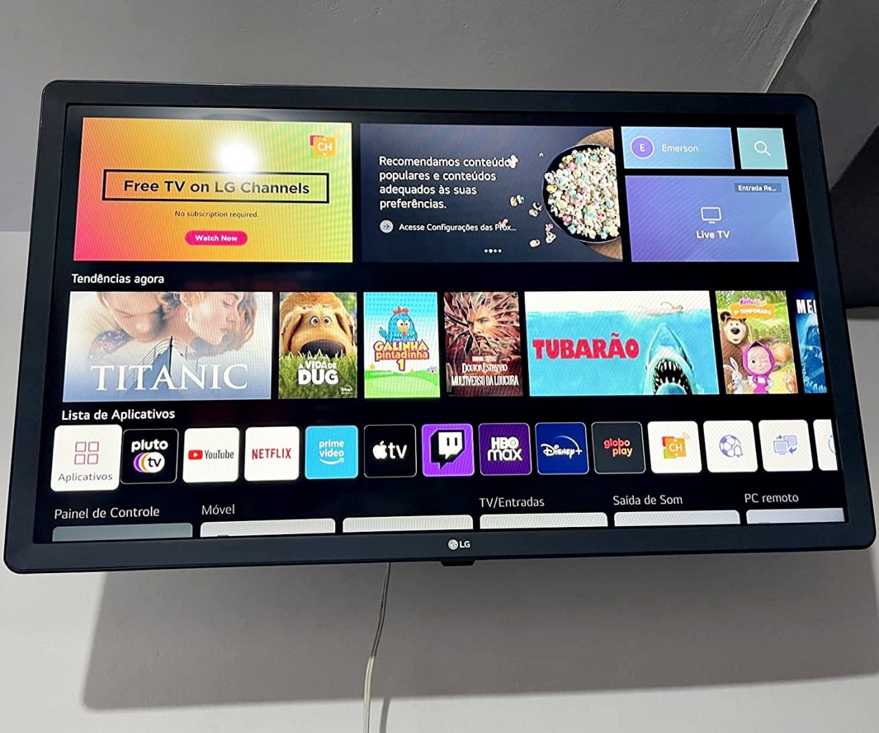 Smart TV LG 32″ LED HD Wi-Fi 2 HDMI 1 USB 32LQ621CBSB.AWZ na Casas Bahia