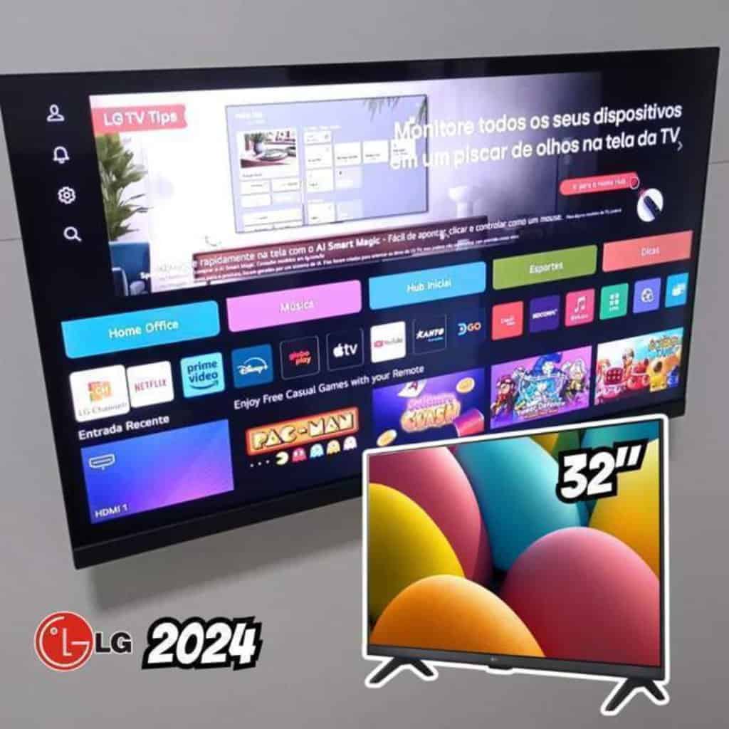 Smart Tv LG 32 Led Thinq Ai Hrd10 Webos 32lr600 2024 na Mercado Livre