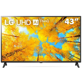 Smart TV LG 43" 4k UHD Wi-Fi Bluetooth HDR Thinqai Compatível com Smart Magic Google Alexa - 43UQ7500 na Ponto