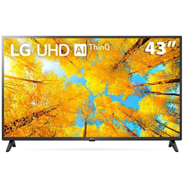 Smart TV LG 43" 4k UHD Wi-Fi Bluetooth HDR Thinqai Compatível com Smart Magic Google Alexa - 43UQ7500 na Casa e Vídeo