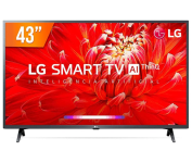 Smart TV LG 43″ Full HD 43LM6370 WiFi Bluetooth HDR ThinQAI compatível com Inteligência Artificial na Amazon
