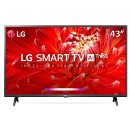 Smart TV LG 43" Full HD Wifi Bluetooth HDR Thinqai Compatível com Inteligência Artificial - 43LM6370PSB na Ponto