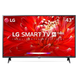 Smart TV LG 43" Full HD Wifi Bluetooth HDR Thinqai Compatível com Inteligência Artificial - 43LM6370PSB na Casas Bahia