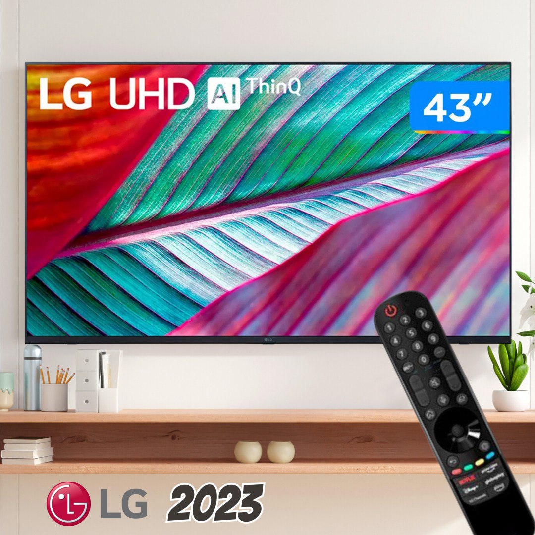 Smart TV LG 43″ LED 4K 43UR781C ThinQ AI Comando de Voz na Girafa