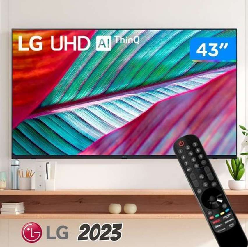 Smart TV LG 43″ LED 4K ThinQ AI Comando de Voz 43UR781C0SA.BWZ na Girafa