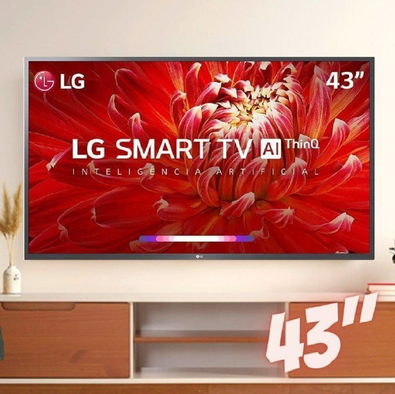 Smart TV LG 43 Polegadas, LED FHD, Wi-Fi, Bluetooth, Com 1 USB, 2 HDMI, 60hz – 43LM6370PSB na KaBuM!