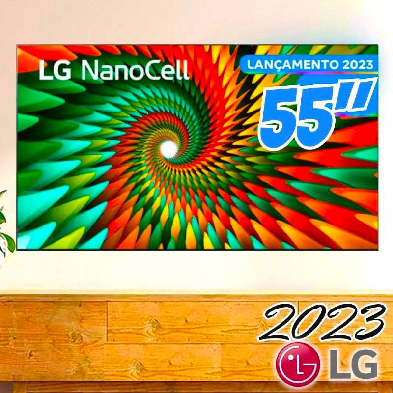 Smart TV LG 4K NanoCell 55″ 55NANO77SRA Bluetooth, ThinQ AI, Alexa, Google Assistente, Airplay e Wi-Fi na Compra Certa