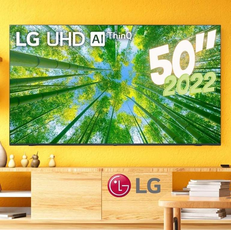 Smart TV LG 50″ 4K 50UQ7950 HDR Inteligência artificial ThinQ 3X HDMI 2.0 WiFi Smart Magic Alexa Google na Carrefour