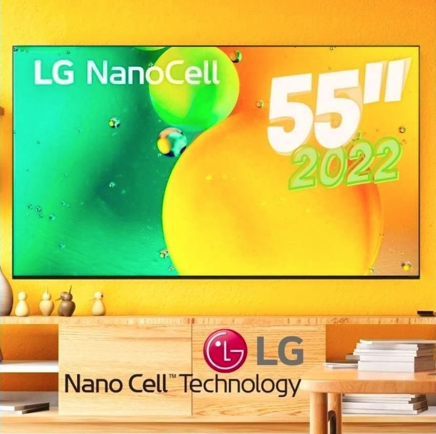 Smart TV LG 55″ 4K NanoCell 55NANO75 HDMI 2.0 Nvidia GEFORCE NOW ThinQAI Smart Magic Google Alexa na Carrefour
