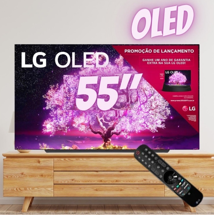 Smart TV LG 55″ 4K OLED55C1 120Hz G-Sync FreeSync 4x HDMI 2.1 Inteligência Artificial ThinQAI Google Alexa 2021 na Amazon