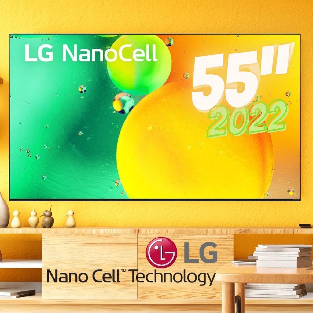 Smart TV LG 55″ 4K UHD, NanoCell, 3x HDMI 2.0 NVIDIA GeForce Now, ThinQ AI, Smart Magic, Google, Alexa – 55NANO75 na Magazine Luiza