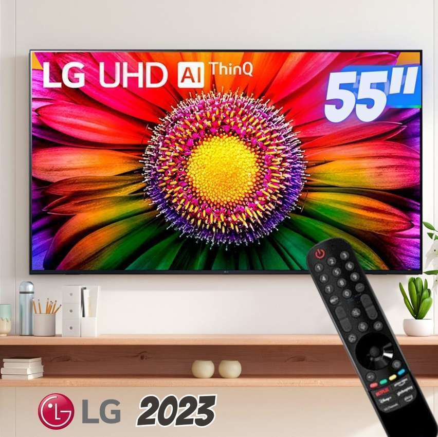Smart TV LG 55″ LED 4K UHD WebOS 23 ThinQ AI 55UR8750PSA na Girafa
