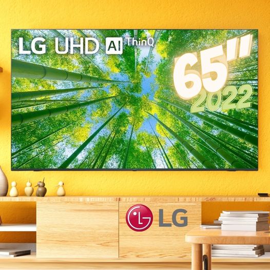 Smart TV LG 65" 4K UHD 65UQ8050 WiFi Bluetooth HDR Nvidia GEFORCE NOW ThinQAI Smart Magic Google Alexa na Americanas