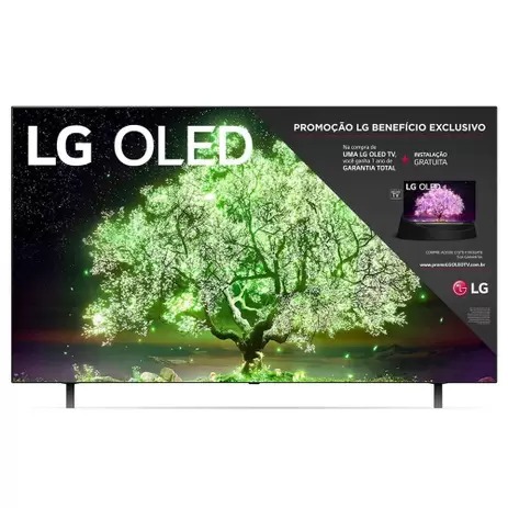 Smart TV LG 65 Polegadas OLED 4K, 3 HDMI, 2 USB, Wi-Fi, Bluetooth, Otimizador de Games, Preto – OLED65A1PSA na Magazine Luiza