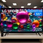 Smart TV LG AI 55″ – 4K UHD α7 AI Processor 4K Gen8 webOS 25-55UA8550PSA na Amazon