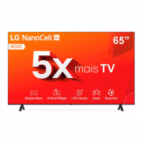 Smart TV LG NanoCell 65" AI NANO80 4K - 65NANO80TSA na Casas Bahia