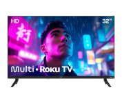 Smart TV Multi Roku 32″ HD 3 HDMI 2 USB Compatível com Alexa e Google Home – TL052M na Amazon