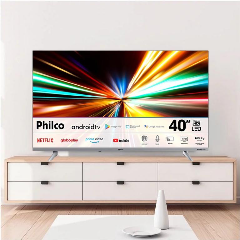 Smart TV Philco 40 Polegadas PTV40E3AAGSSBLF Full HD LED Dolby Audio Android TV na Carrefour