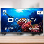 Smart TV Philips 43″ Full HD 43PFG6918/78, Google TV, Comando de Voz, HDR, 3 HDMI, Wifi 5G, Bluetooth na Amazon