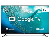 Smart TV Philips 50″ 4K HDR 50PUG7019/78, Google TV, Comando de Voz na Amazon