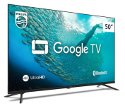 Smart TV Philips 50″ 4K HDR 50PUG7019/78, Google TV, Comando de Voz na Amazon