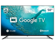 Smart TV Philips 50″ 4K HDR 50PUG7019/78, Google TV, Comando de Voz na Amazon