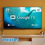 Smart TV Philips 50" 4K HDR 50PUG7019/78, Google TV, Comando de Voz na Amazon